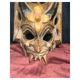 Hand carved wood mask!!! look these up! super neat