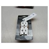 3 Pack GE Replacement Grounding Receptacle Outlets, White, 20A, 10921 - 15A, Light Almond Electrical Outlets, 17817 - 15 Amp, White, 54263