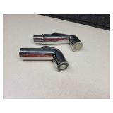 2 Pack Chrome Sink Side Sprayers. 1 Mainstays 88760, 1 Brand Unknown