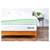 Allswell 4" Memory Foam Mattress Topper Infused with Cooling Diamond Gel, Twin