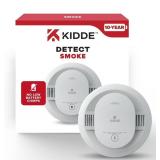 Kidde 10-Year Sealed Lithium Battery-Operated Photoelectric Smoke Detector Alarm, 5-inch