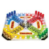 Winning Moves Classic Trouble with Retro Artwork and Pop-o-Matic Popper Games USA, Designed for Kids, Ages 5+ Perfect for an Indoor Interactive Activity (1176)