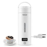 Sekaer Portable Electric Tea Kettle Travel Small Mini Coffee Kettle, with 4 Variable Presets, Personal Hot Water Boiler 304 Stainless Steel with Auto Shut-Off & Boil Dry Protection, SY-618A