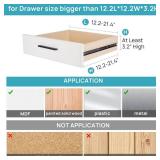 Vtopmart Drawer Dividers Organizers 8 Pack, Adjustable 3.2" High Expandable from 12.2-21.4" Kitchen Drawer Organizer, Clear Plastic Drawers Separators for Clothing, Installed by Double-sided Tape