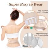 Castor Oil Pack Wrap, Reusable Organic Castor Oil Packs Kit for Liver Detox with Elastic Band, Castor Oil Pack Compress Kit for Waist and Neck, Machine Washable, Anti Oil Leak (Oil NOT Included)