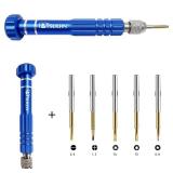 5-in-1 Multifunctional Small Screwdriver, PTSLKHN S2 Steel Magnetic Screwdriver Kit for Eyeglass, Sunglasses, Electronics, Cellphone, Jewelry and More