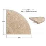 Premium Quality Durango Cream Filled and Honed Ivory Light Travertine Bathroom Corner Shower Shelf 9