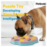 Petbobi Interactive Dog Puzzle Toy 1 Levels, Dog Food Treat Toys with Enrichment for IQ Training, Slow Feeder for Small Dogs Boredom and Mentally Stimulating