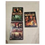 3 Movie DVD Lot, Pirates of the Caribbean The Curse of the Black Pearl, Dead Man