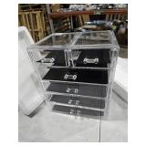 Sorbus Acrylic Makeup Organizer - Organization and Storage Case for Cosmetics Make Up & Jewelry - Big Clear Makeup Organizer for Vanity, Bathroom, College Dorm, Closet, Desk (4 Large, 2 Small Drawers)