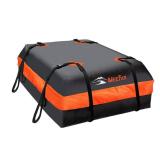 MeeFar Car Roof Bag XBEEK Rooftop top Cargo Carrier Bag Waterproof 15 Cubic feet for All Cars with/Without Rack, Includes Anti-Slip Mat, 8 Reinforced Straps, 6 Door Hooks, Luggage Lock - Retail: $95.6