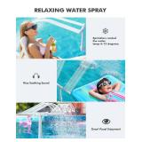 Pool Fountain for Above and In-Ground Pools, Adjustable Dual Spray Waterfall Sprinkler Cooler for Pool, Swimming Pool Spa Water Fountain, High-Pressure Pool Spray Fountain