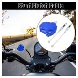 Motoforti Universal Motorcycles Stunt Clutch Easy Pull Cable Line Aluminum Alloy Clutch Economizer System Blue