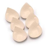 Bra Pad Inserts 2 Pairs, Bra Pads Sewn Padded for Sports Bra A/B/C/D Cup Beige or Black, Green or Grey or Pink Optional-BEIGE-L