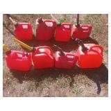 8 gas cans