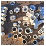 4" plumbing pvc elbows, drains, misc