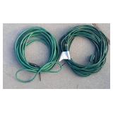 2 green extension cords