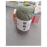 60g Light Sage Yarn for Crocheting and Knitting;66m (72yds) Cotton Yarn for Beginners with Easy-to-See Stitches;Worsted-Weight Medium #4;Cotton-Nylon Blend Yarn for Beginners Crochet Kit Making