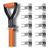 HORUSDY 10 Pack Spring Grip Mop and Broom Holder for Shovel, Rake, Broom, Mop Holder, Etc.