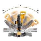 DEWALT 12-in 15-Amp Dual Bevel Sliding Compound Corded Miter Saw (RETAIL: $600)