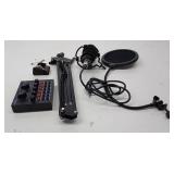 ALPOWL Podcast Equipment Bundle, Audio Interface with Voice Changer and BM800 Condenser Microphone, Audio Mixer Perfect for Recording, Broadcasting, Live Streaming, YouTube, TikTok (BM800-V8B)