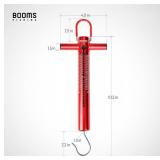 Booms Fishing TS1 Aluminum Tube Spring & Hook Scale 50LB/22KG