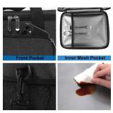 Femuar Lunch Bags for Women/Men, Insulated Lunch Bag for Work Office Picnic - Lunch Cooler Bag Leakproof Lunch Box with Adjustable Shoulder Strap - Charcoal