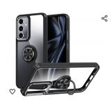 Silverback for Galaxy A35 5G Phone Case Clear with Ring Stand, Shockproof Protective Slim Lightweight Phone Case for Samsung Galaxy A35 5G, Black Clear