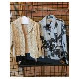 Two ladies fancy jackets, one size extra large one size 16