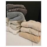 9 miscellaneous hand towels