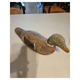 Set of two, antique carved wood duck decoys