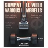 $$! Motion Space Flexibell Dumbbell Converter - 260 LBS Weight Capacity Adjustable Alloy Steel BarConvert Dumbbells to Barbell, Enhanced Compatibility for Wide Range of Dumbbells for Home Weight Lifti