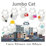 Cat Jumbo Paper Clips (2 Inch, 7 Pcs Silver Paperclips) Large Paper Clips Jumbo Colored Paper Clips Office Supplies Cute Paper Clips