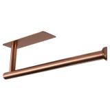 theaoo Rose Gold Paper Towel Holder - Under Cabinet Paper Towel Holder for Kitchen, Adhesive Paper Towel Roll Rack for Bathroom Towel, Wall Mounted Paper Towel Rack, SUS304 Stainless Steel