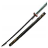 damdos Halloween Prop Anime Cosplay Sword, Demon Foam Swords,41" Demo Fantasy Agatsuma Zenitsu Swords Satoman Tanjirou Swords Shinazugawa Sanemi Birthday Gifts(Kochou Shinob)