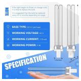 Kittmip UV Light Bulbs 9 Watt UV-C G23 2 Pin Base Bulb Replacement Lamp Air Purifiers Replace UV Bulb Compatible with UVE9 CF400 CF500 UVCP-9 JUP-01 303B 304B D200 R18 R18D R2000 (2 Pieces)