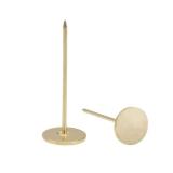 uxcell Upholstery Nails Tacks 18mmx50mm Flat Head Furniture Nails Gold Tone for Furniture Sofa Headboards, 20 Pcs