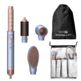 INFINITIPRO by CONAIR DigitalAIRE Multi-Styler | Air Styling System for Curls, Waves, Blowouts & Volume | 4 Attachments to Personalize Your Look Plus Storage Bag | Light Blue - Retail: $121.65