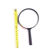 Generic Magnifier 100mm Hand Held 5X Magnifying Loupe Reading Glass Lens Exquisite Workmanship for Inspecting Jewelry Checking Maps