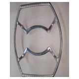 Vintage 10"×7" Corning Ware Medium Chrome Casserole Rack Trivet P-11-2 1/2-M-1