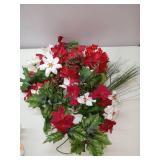 Lot of Christmas imitation flowers