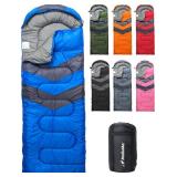 MalloMe Sleeping Bags for Adults Cold Weather & Warm   Backpacking Camping Sleeping Bag for Kids 10 12, Girls, Boys   Lightweight Compact Camping Essentials Gear Accessories Hiking Sleep Must Haves