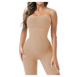 Ellareese Strapless Shapewear Bodysuit Butt Lifter Body Shaper for Women Under Dress Tummy Control full Body Shapewear Medium