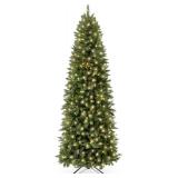 $110 BCP Prelit Pencil Christmas Tree, 7.5ft