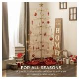 $100 6ft Iron Christmas Tree - Gold