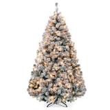 $75 4.5ft Pre-Lit Christmas Tree w/ Lights