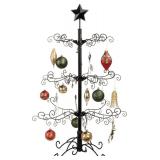 $65 3ft Wrought Iron Ornament Display Tree - Black