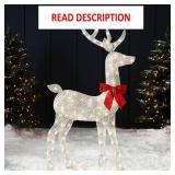 $50 2D Lighted Christmas Deer Buck, 5ft, 105 LEDs