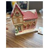 Lighted Reindeer Barn House Christmas Village