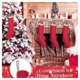 Zhanmai 6 Pack Cable Knit Christmas Stockings